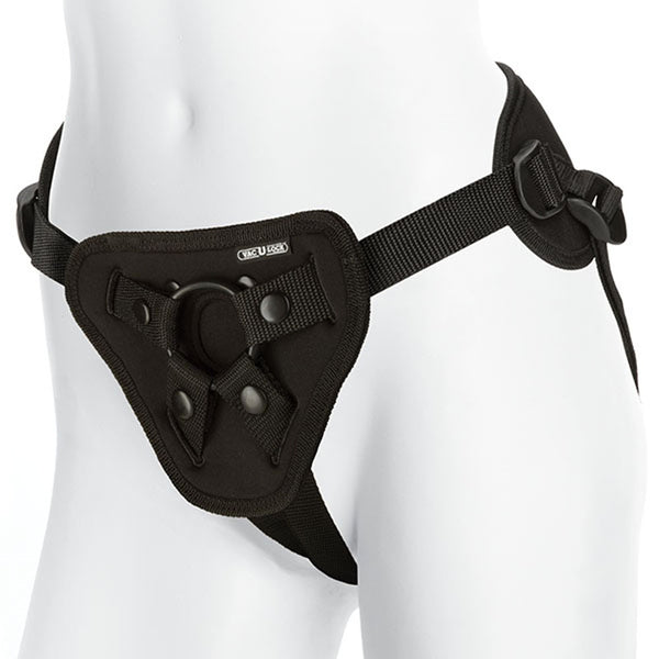 Vac-U-Lock - Suspender Harness With Plug - Black