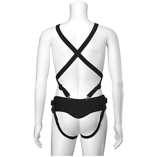 Vac-U-Lock - Chest & Suspender Harness With Plug  - Black