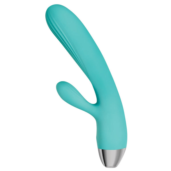 Adam & Eve Eve's Rechargeable Pulsating Dual Massager - Teal
