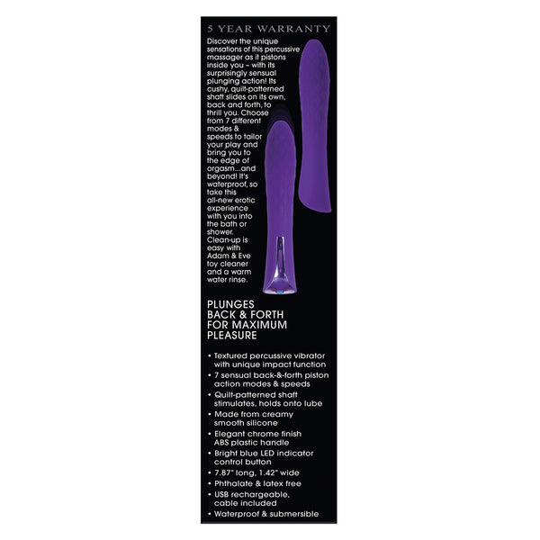 Adam & Eve Eve's Perfect Pulsating Massager - Purple