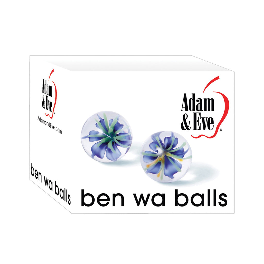 Adam & Eve Glass Ben Wa Balls - Clear