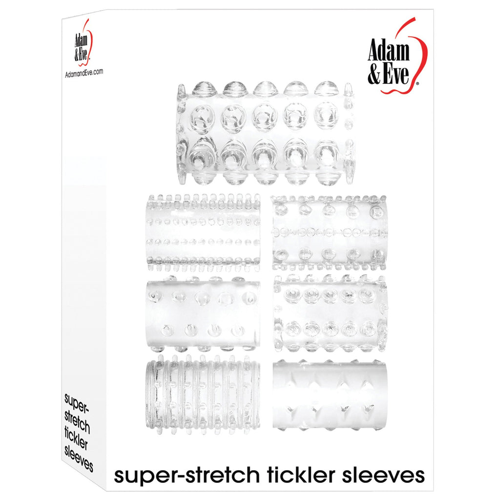 Adam & Eve Super Stretch Tickler Sleeves - Clear