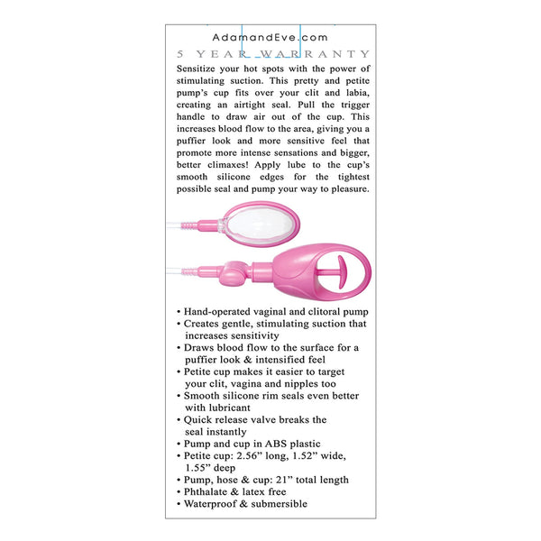 Adam & Eve Eve's Petite Pump - Pink