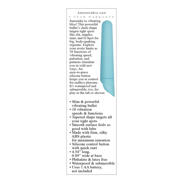 Adam & Eve Eve's Blissful Bullet - Teal