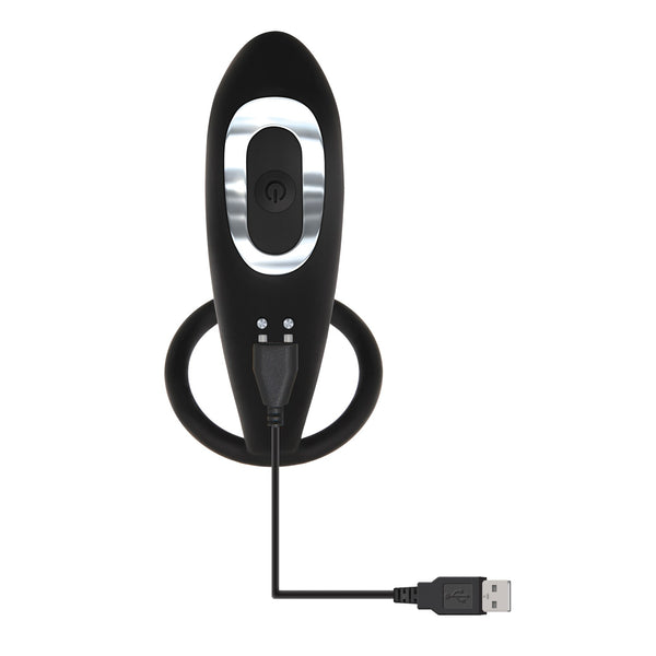 Adam & Eve Adam's Rechargeable Prostate Pleaser & C-Ring - Black