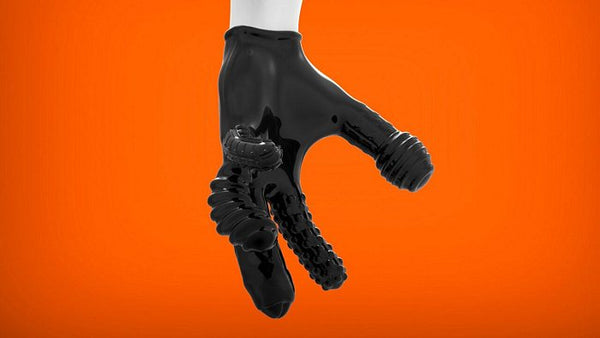 OxBalls Finger Fuck Glove Black