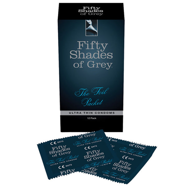 Fifty Shades Foil Packet Condoms (12/pk)