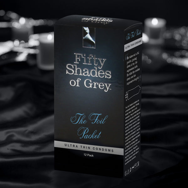 Fifty Shades Foil Packet Condoms (12/pk)
