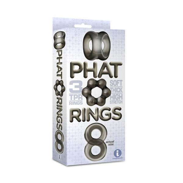 The 9's Phat Cock Rings - Smoke