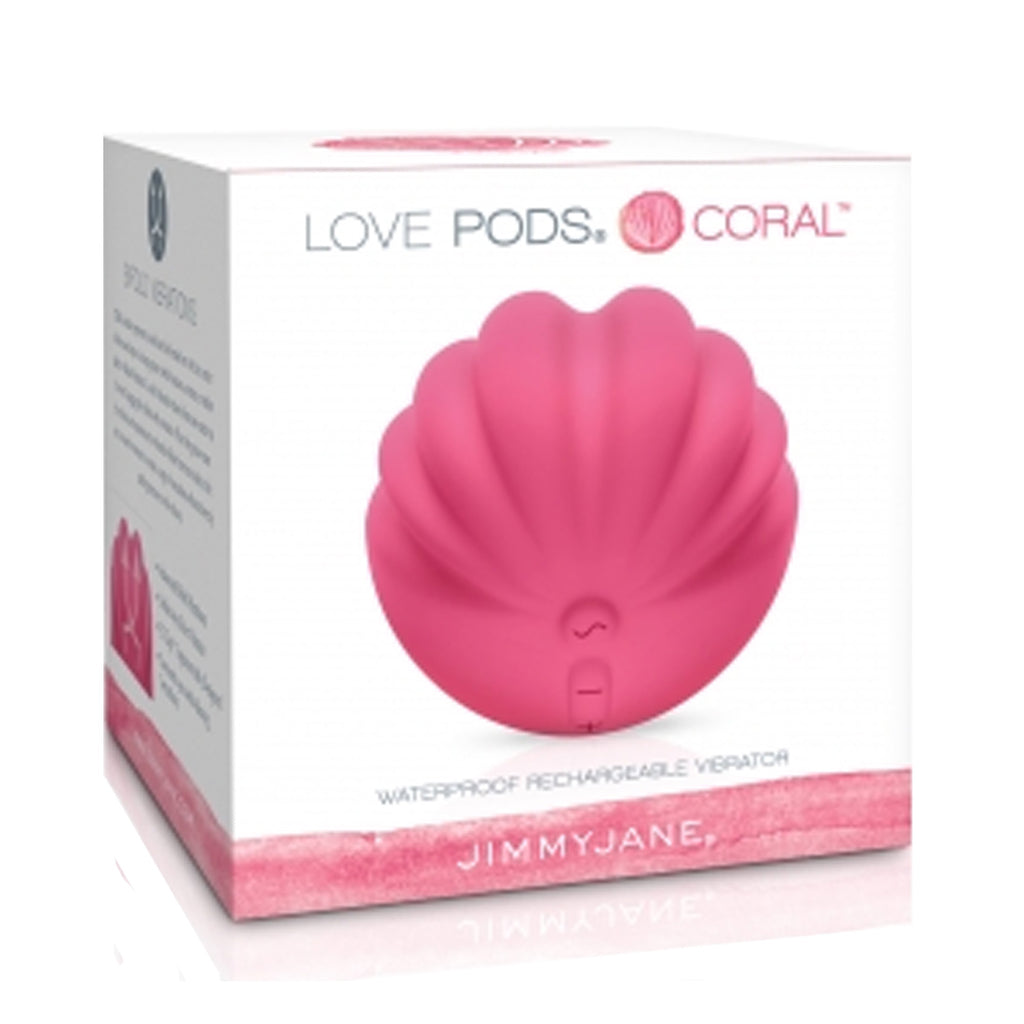JimmyJane Love Pods Coral Waterproof Vibrator Color Pink Rechargeable
