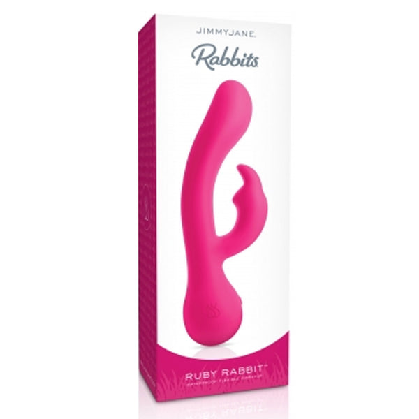 JimmyJane Ruby Rabbit Vibrator Waterproof - Pink Color