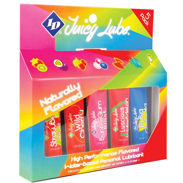 ID Juicy Lube 12g. Assorted (5) - (PACK OF 2)