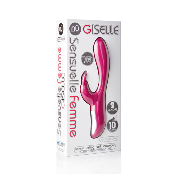 Sensuelle Femme Giselle 10+3 Function Rechargeable Rabbit Massager - Magenta