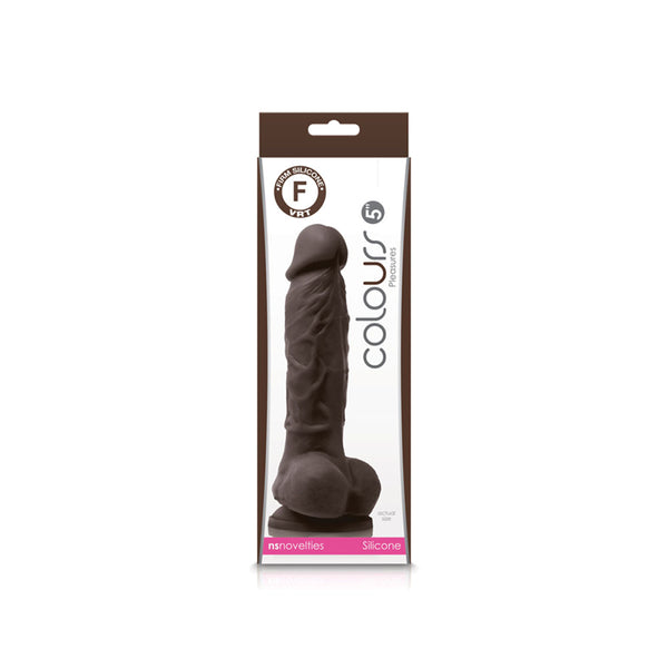 Colours - Pleasures - 5" Dildo - Dark Brown