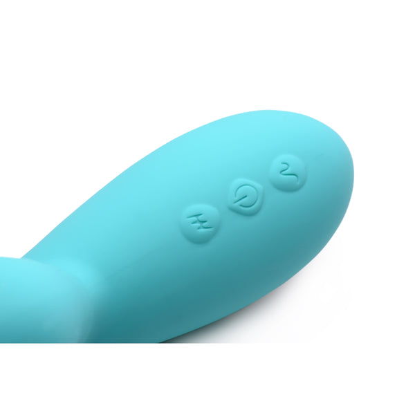 Shegasm 5 Star 10x Silicone Suction & Pulsing Rabbit - Teal