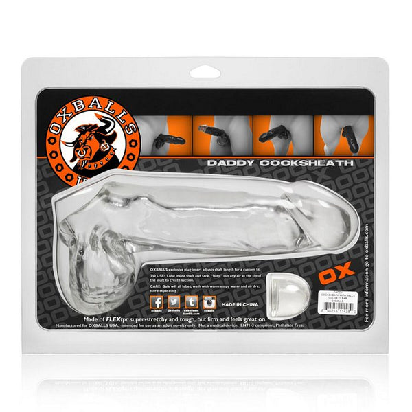 Oxballs Daddy Cocksheath w/Balls - Clear