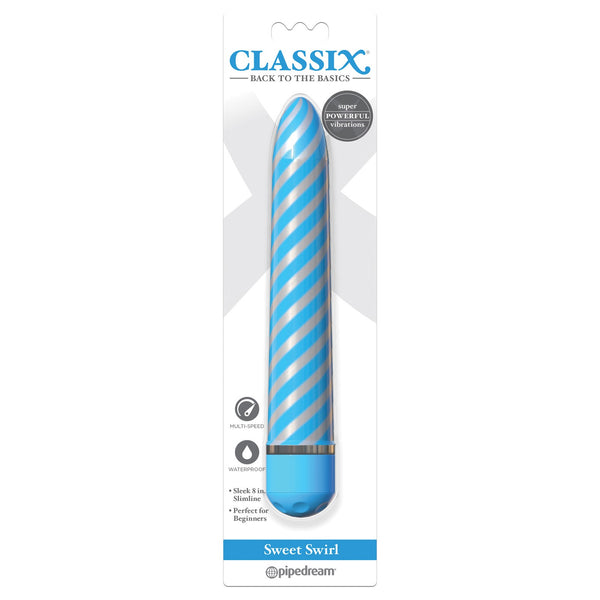 Sweet Swirl Vibrator - Blue