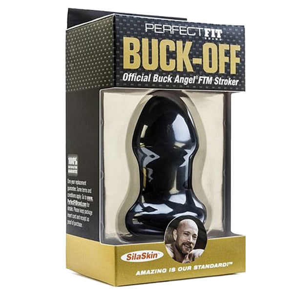 Perfect Fit Buck OFF Buck Angel FTM Stroker - Black