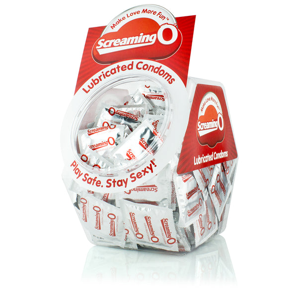 Screaming O Condoms - Lubricated - 144 Count Bowl