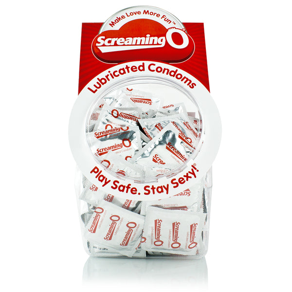 Screaming O Condoms - Lubricated - 144 Count Bowl