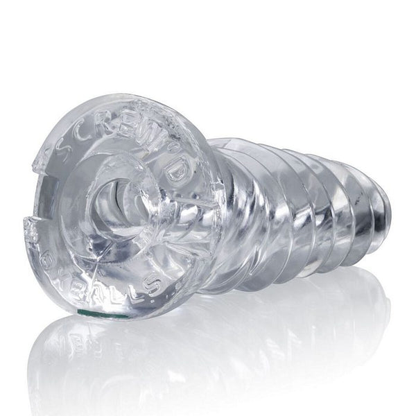 Oxballs Screwed Super Squish Corkscrew Jack Off Toy - Clear