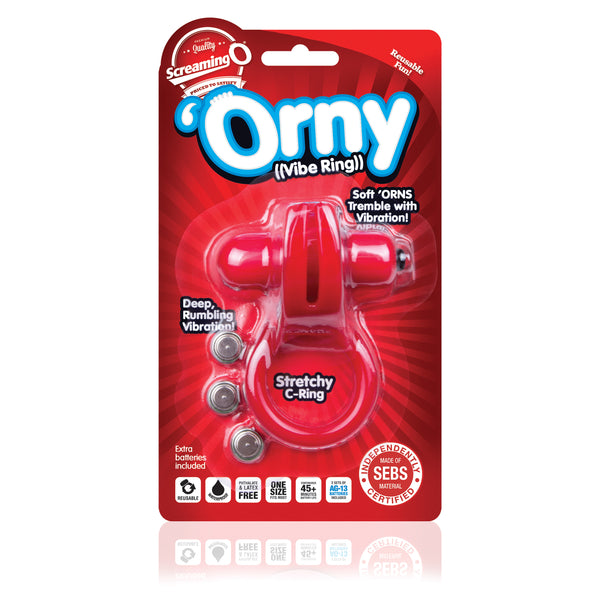 Orny Vibe Ring - Red - 6 Count