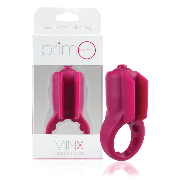 Primo Minx Premium Silicone Vibe Ring - Merlot