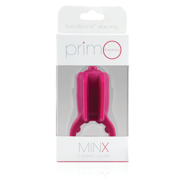 Primo Minx Premium Silicone Vibe Ring - Merlot