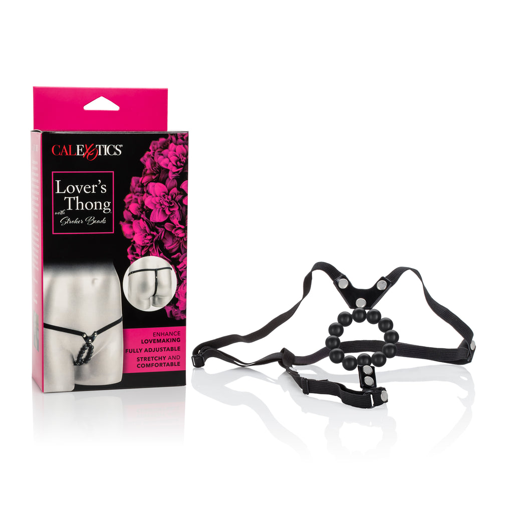 Lovers Thong With Stroker Beads