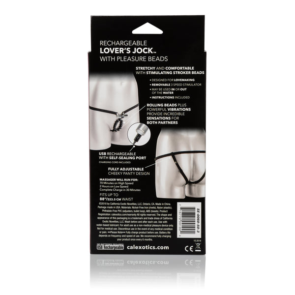 Rechargeable Lover's Cheeky Panty With Stroker  Beads