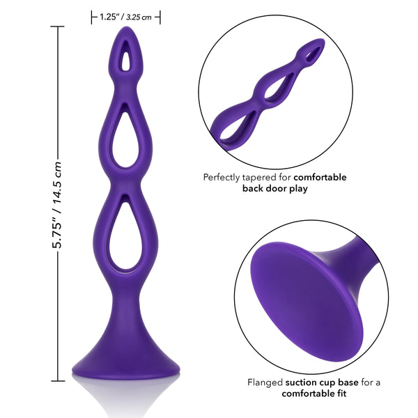 Booty Call Silicone Triple Probe - Purple
