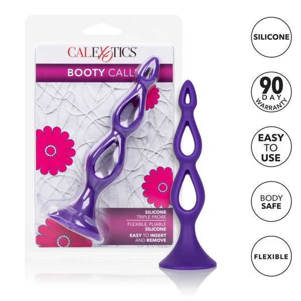Booty Call Silicone Triple Probe - Purple