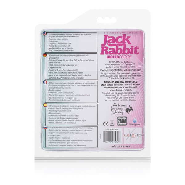 Silicone Jack Rabbit One Touch - Pink