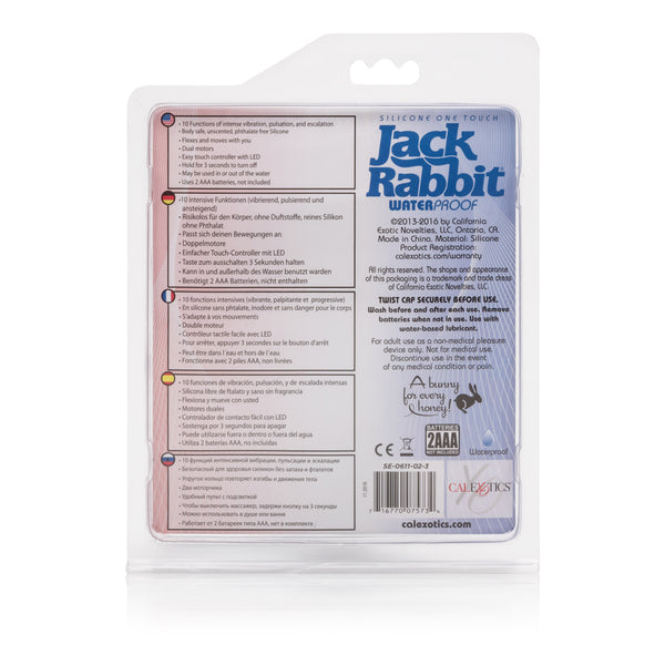 Silicone Jack Rabbit One Touch - Blue