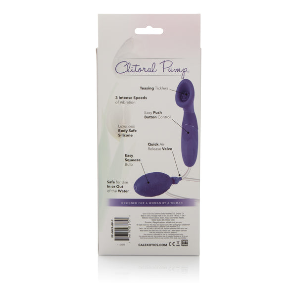 Waterproof Silicone Clitoral Pump - Purple