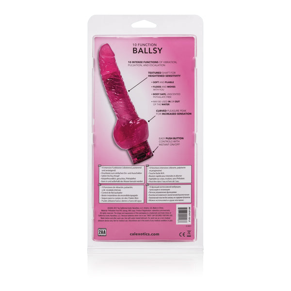 10 Function Ballsy 7 Inches - Hot Pink