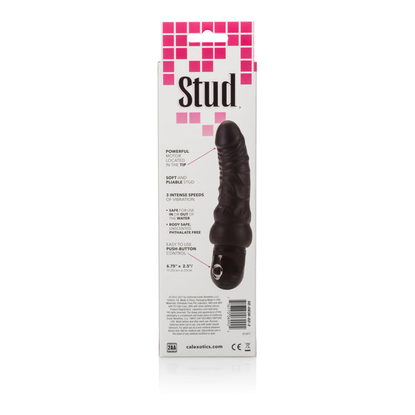 Waterproof Power Stud Curvy Dong - Black
