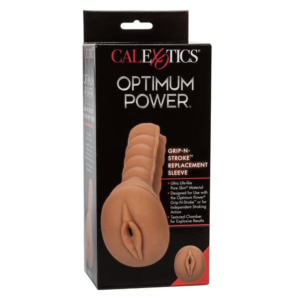 Optimum Power Grip-N-Stroke Replacement Sleeve -  Brown