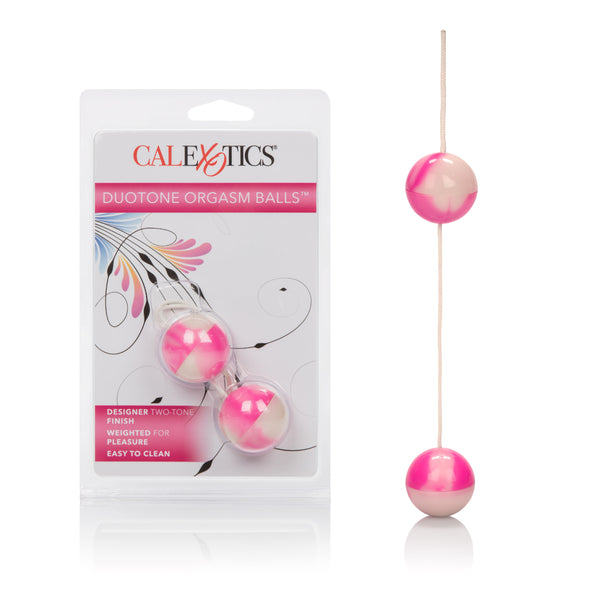 Duotone Orgasm Balls - Pink & White