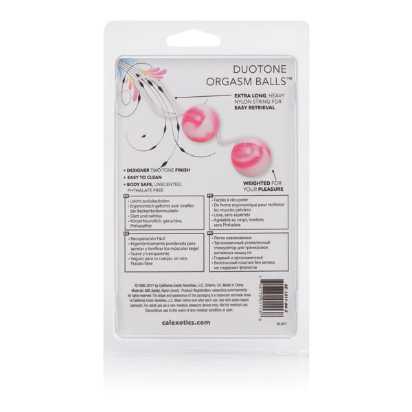 Duotone Orgasm Balls - Pink & White