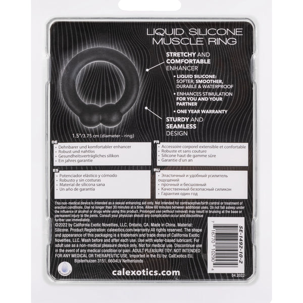 Alpha Liquid Silicone Muscle Ring - Black