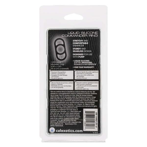 Alpha Liquid Silicone Commander Ring - Black