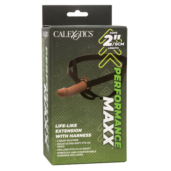 Performance Maxx Life-Like Extension With Harness - Brown
