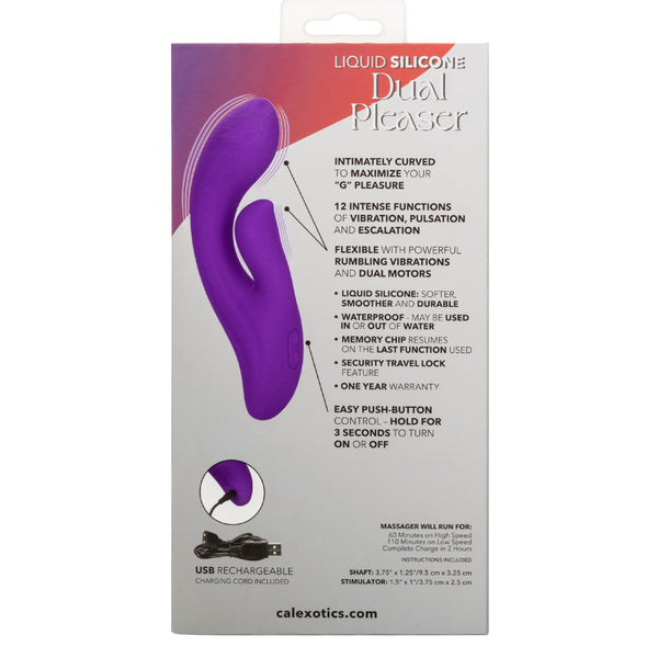 Stella Liquid Silicone Dual Pleaser - Purple