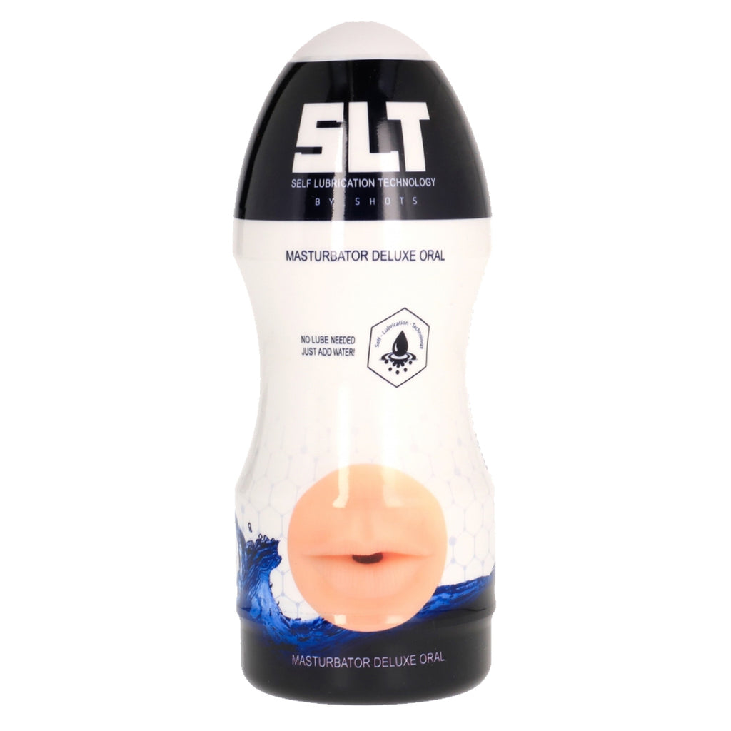 Deluxe Mouth Can Oral Masturbator with Self Lubrication - Flesh Color