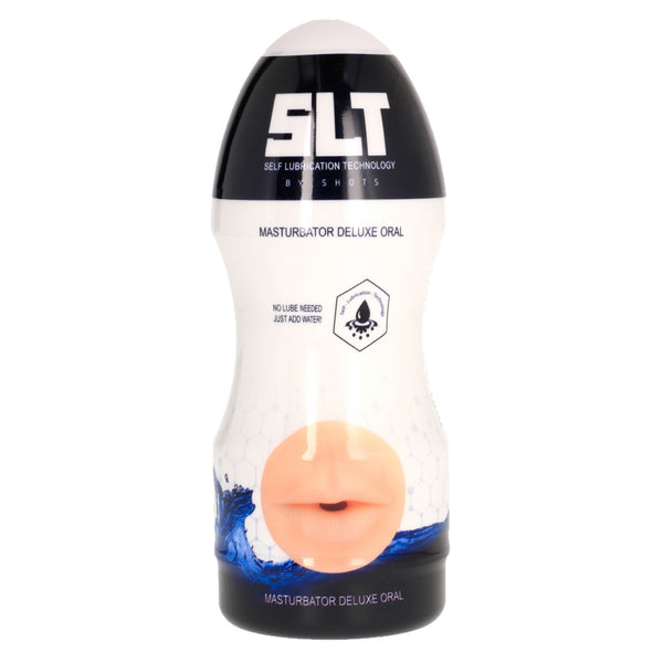 Deluxe Mouth Can Oral Masturbator with Self Lubrication - Flesh Color