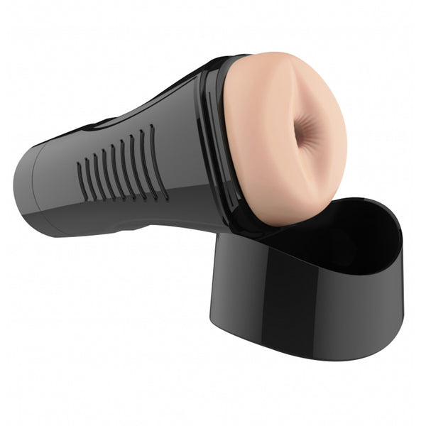 Self Lubrication Deluxe Easy Grip Anal Masturbator XL Flesh Color