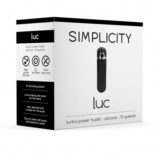 Simplicity LUC Turbo Power Bullet in Black with 10 Speeds