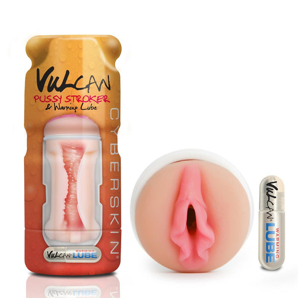 CyberSkin Vulcan Pussy Stroker W/Warming Lube