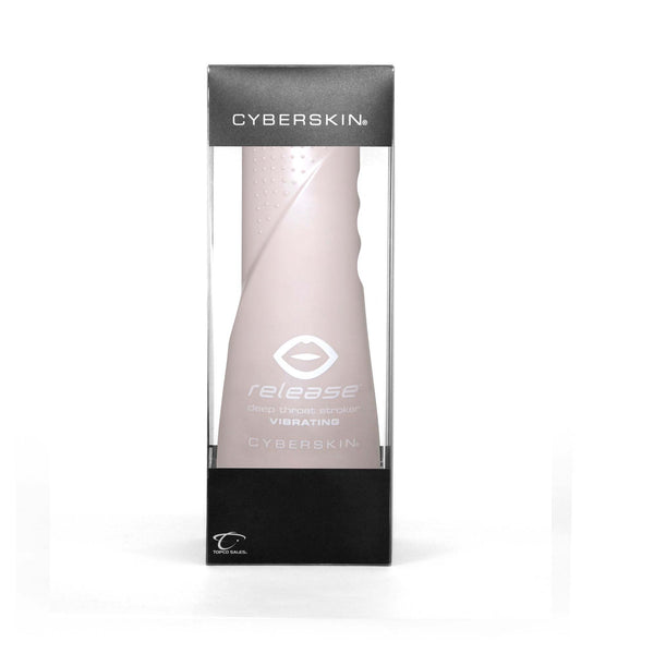 Cyberskin Release Deep Throat Stroker - Flesh -  Vibrating